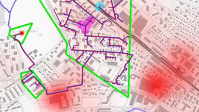 Automatische Fernwärmenetz-Generierung